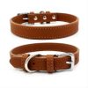 New Soft Puppy Collar For Dog And Cat; Leather Pet Collar Necklace For Small Medium Dog; adjustable dog collar